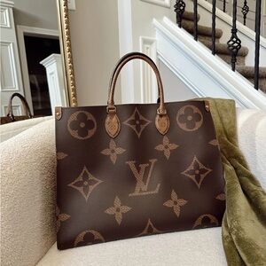 Louis Vuitton Brown Monogram Tote Bag